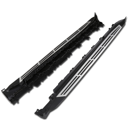 SPEC-D TUNING Bmw X5 Side Step Bars Running Boards Aluminum 2Pc Pair 14-18 SSBOE-X519-LN